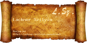 Lackner Szilvia névjegykártya